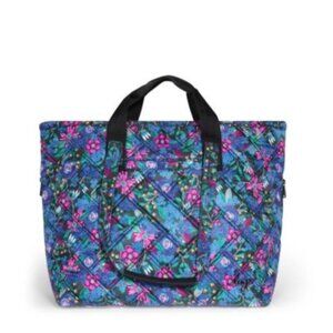 Lug Ferry XL Tote - Expandable, Whimsy Black Patterned XL Carry-All Travel Bag